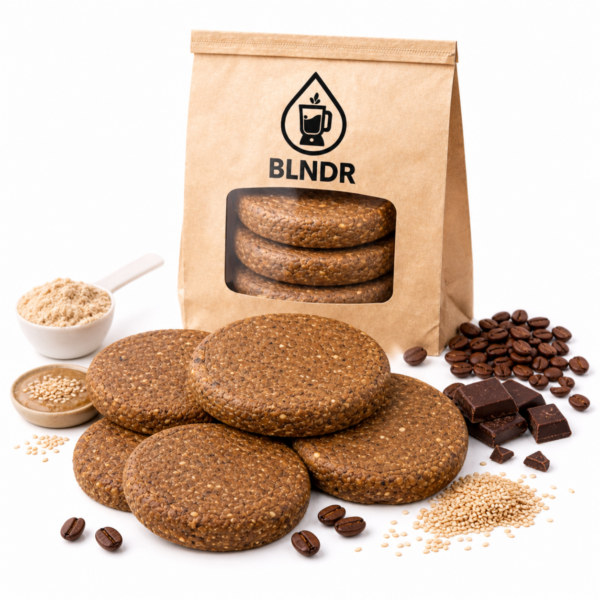 TAHINI ESPRESSO-PROTEIN COOKIE | BLNDR 1 Tahini espresso protein cookies health cookies Dubai