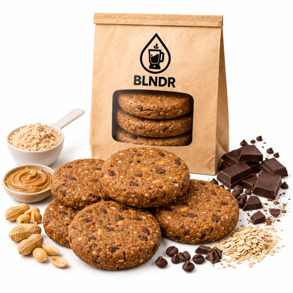 PEANUT BUTTER CHOCOLATE PROTEIN COOKIE 1 chocolate peanut cookie healthy snack