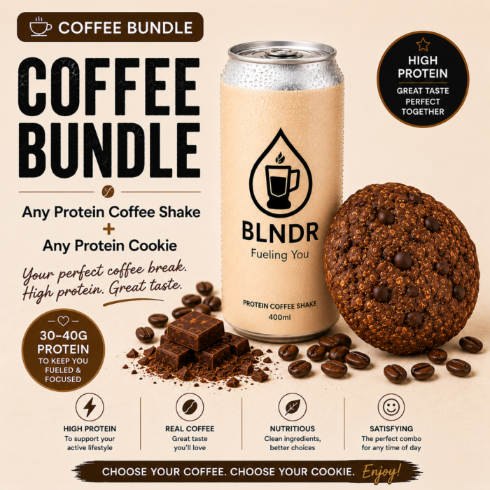 PROTEIN COFFEE BREAK 1 Coffee shake and protein cookie bundle