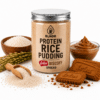 Protein rice pudding with Lotus spread